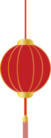 Traditional Chinese Red with Golden Gradient Festival Lantern png