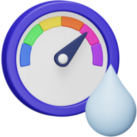 Barometer 3d rendering isometric icon. png