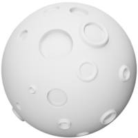 Vollmond 3D-Rendering isometrisches Symbol. png