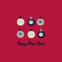 Happy New Year 2023 greeting card vector