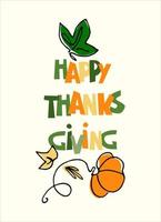 Thanksgiving Day holiday design vector