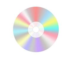CD DVD de un solo disco aislado en blanco foto