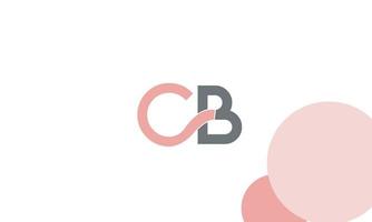 Alphabet letters Initials Monogram logo CB, BC, C and B vector