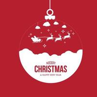 Decorative Digital Red Christmas Tree Layout vector