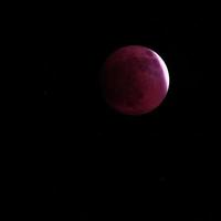 May 2022 Total Lunar Eclipse from the Northern Hemisphere, blood full moon just prior to the total eclipse photo