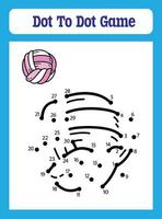 Dot to Dot Games for Kids vector