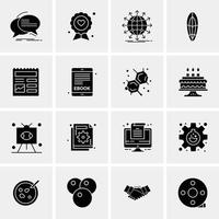 16 Business Universal Icons Vector Creative Icon Illustration to use in web and Mobile Related proj