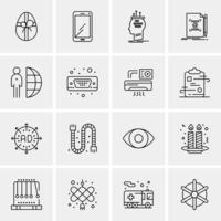 16 Universal Business Icons Vector Creative Icon Illustration to use in web and Mobile Related proje