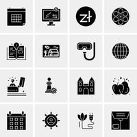 16 Business Universal Icons Vector Creative Icon Illustration to use in web and Mobile Related proje