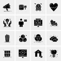 16 Universal Business Icons Vector Creative Icon Illustration to use in web and Mobile Related proje