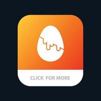 Decoration Easter Easter Egg Egg Mobile App Button Android and IOS Glyph Version vector