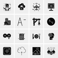 16 Universal Business Icons Vector Creative Icon Illustration to use in web and Mobile Related proje