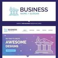 Beautiful Business Concept Brand Name Architecture vector