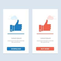 Appreciate Remarks Good Like  Blue and Red Download and Buy Now web Widget Card Template vector