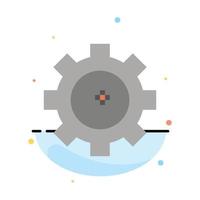 Gear Setting Lab Chemistry Abstract Flat Color Icon Template vector