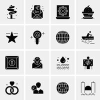 16 Universal Business Icons Vector Creative Icon Illustration to use in web and Mobile Related proje