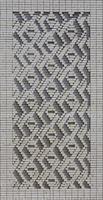 A pattern made of white bricks in the form of diamond shapes. Decoration of the walls during the Soviet Union photo