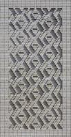 A pattern made of white bricks in the form of diamond shapes. Decoration of the walls during the Soviet Union photo