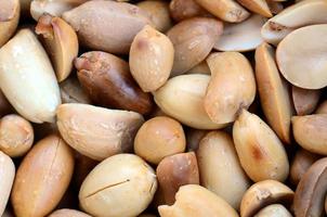 Peanut. A lot of small yellow nuts without peel. Background texture photo