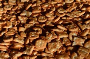 Pattern of many cracker letters photo
