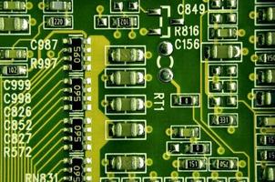 Macro of circuit board photo