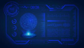 Modern HUD Technology Screen Background vector