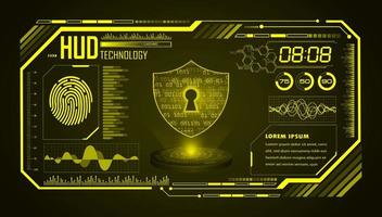 Modern HUD Technology Screen Background vector