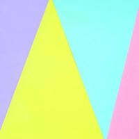 Texture background of fashion pastel colors. Pink, violet, yellow and blue geometric pattern papers. minimal abstract photo