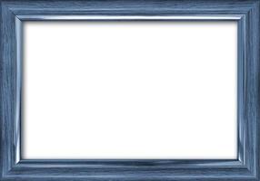 Empty picture frame with a free place inside, isolated on white photo