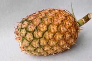 One pineapple on white background photo