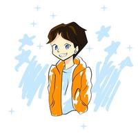 Anime boy character with a jacket, generated by AI 25934728 Stock Photo at  Vecteezy