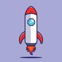 cartoon rocket illustration vector design