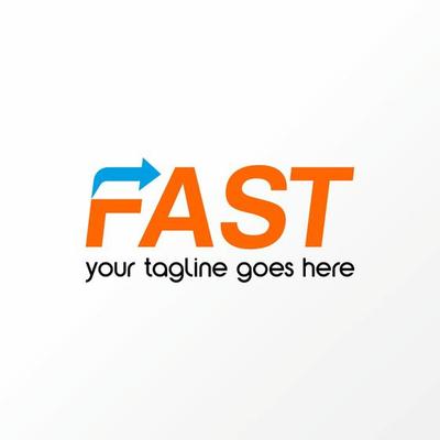 Simple and unique letter or word fast sport font with arrow image graphic icon logo design abstract concept vector stock. Can be used as symbol related to typography or monogram