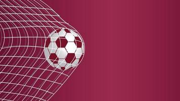 football in the goal net vector
