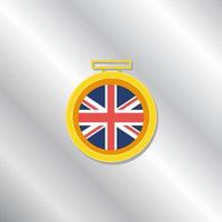 Illustration of United Kingdom flag Template vector