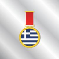 ilustración de la plantilla de la bandera de grecia vector