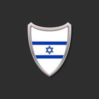 ilustración de la plantilla de la bandera de israel vector