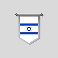 ilustración de la plantilla de la bandera de israel vector