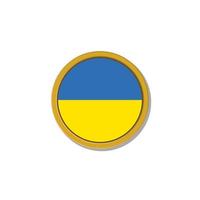 Illustration of Ukraine flag Template vector