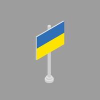 Illustration of Ukraine flag Template vector