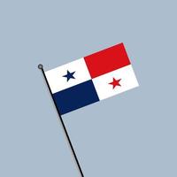 ilustración de la plantilla de la bandera de panamá vector