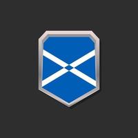 ilustración de plantilla de bandera de escocia vector