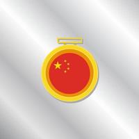 Illustration of China flag Template vector