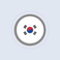 ilustración de la plantilla de la bandera de corea del sur vector