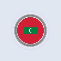 ilustración de la plantilla de la bandera de maldivas vector