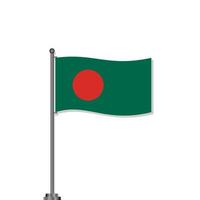 ilustración de la plantilla de la bandera de bangladesh vector