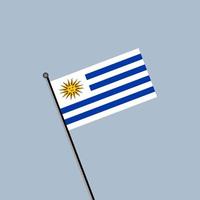 ilustración de la plantilla de la bandera de uruguay vector