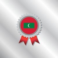 Illustration of Maldives flag Template vector