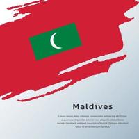 Illustration of Maldives flag Template vector