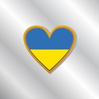 Illustration of Ukraine flag Template vector